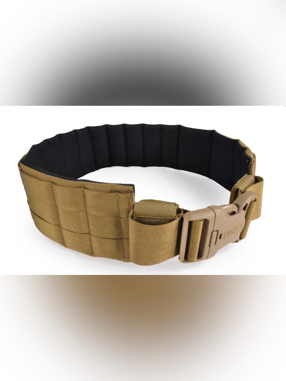 Blackhawk Padded Patrol Belt Tan Medium Tactical MOLLE Duty Belt 43-49” Waist